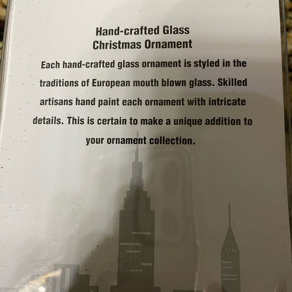 Kurt S. Adler I❤️NY Hand-Crafted Glass Christmas Ornament white hoodie - Picture 9 of 10